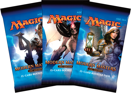 3 MODERN MASTERS 2013  Booster Packs  Magic the Gathering English Draft set