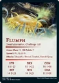 Stat block card back for creatures in the AFR art series.