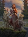 In Innistrad Arlinn leads a pack of wolves.