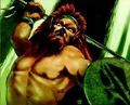 A Yavimaya barbarian. Art by Don Hazeltine.