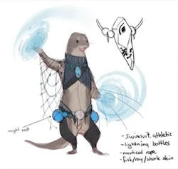 insect mtg cards Prismatic Pals - Cute Otter Playmat main image 1