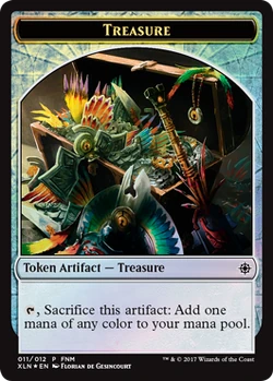 mtg treasure cards Prosper, Tome-Bound TREASURE Cards from EXILE Magic MTG Custom Command –  CommanderComplete main image 1