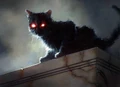A zombie cat from Innistrad.