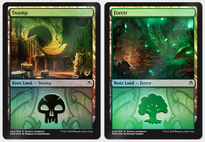 GRN Golgari basic lands