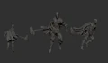 3D models of Skelle raiders.