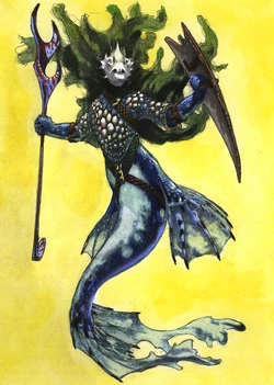mtg final fantasy merfolk Merfolk Token Print