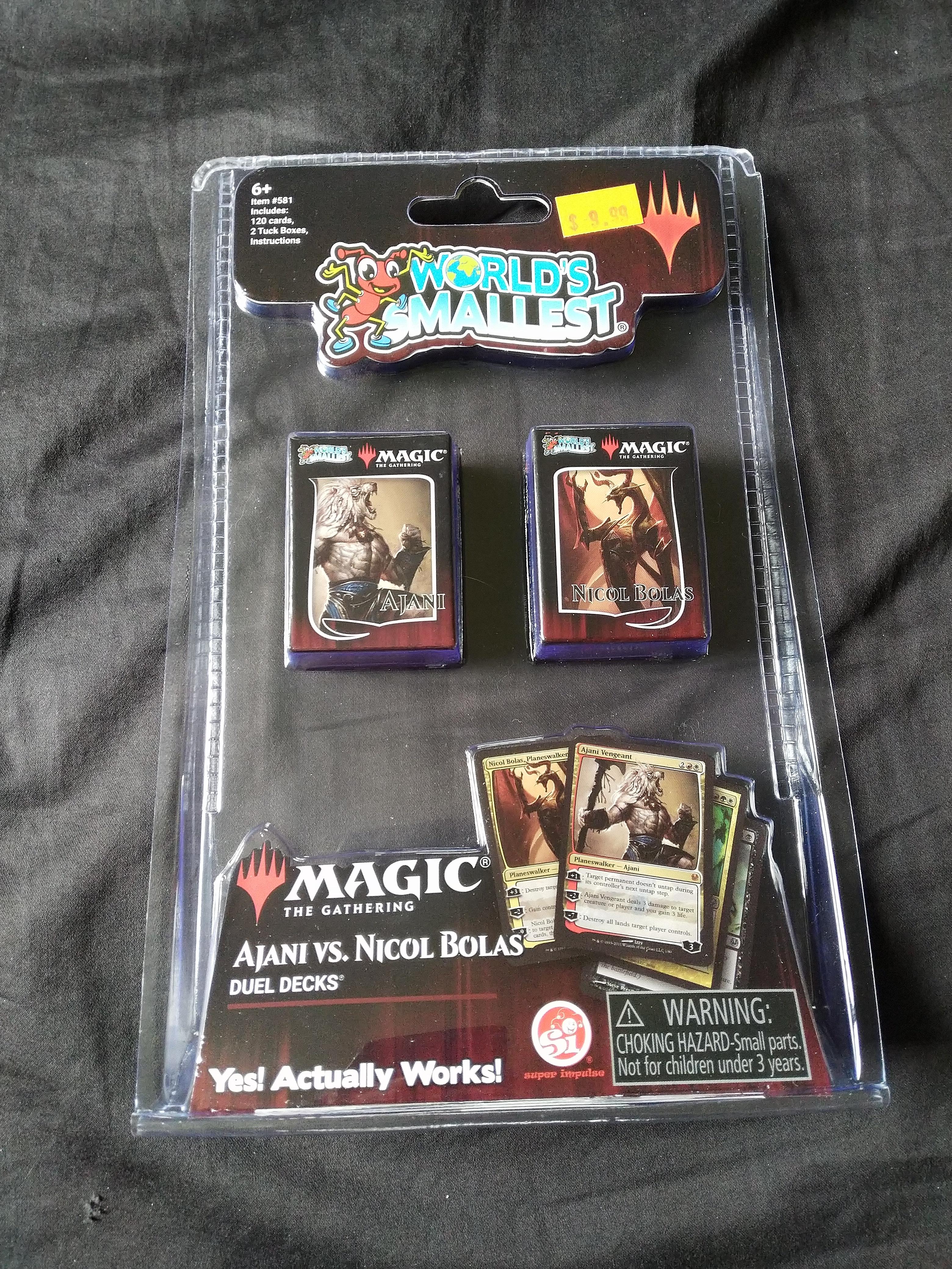 Worlds Smallest MTG Magic The Gathering Duel Deck Series 2 Ajani VS Nicol Bolas for sale online 