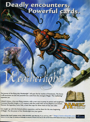 Weatherlight advertisement