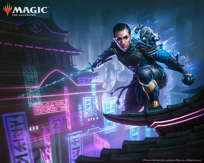mtg kamigawa neon cards MtG Trading Card Game Kamigawa Neon Dynasty Rare Goro-Goro, Disciple of Ryusei #320 [Showcase] main image 0