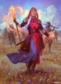 She participates in the dominarian coalition against the second Phyrexian invasion.