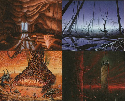 new phyrexia art lands