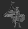 3D model of a Kaldheimr warrior.