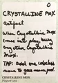 Crystalline Mox
