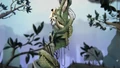Kellan climbs a beanstalk in the Wilds of Eldraine trailer.