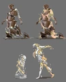 Spirit Statues, Lorehold mascots.