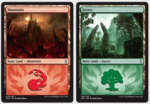 RNA Gruul basic lands