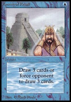 Ancestral Recall - MTG Wiki Ancestral Recall - MTG Wiki