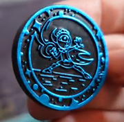 Flip coin blue side