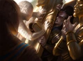 Samut is condemned for being a Dissident and blaspheming against the God-Pharaoh.