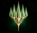 Elf-themed symbol for The Lord of the Rings: Tales of Middle-earth by Jeff Carpenter.
