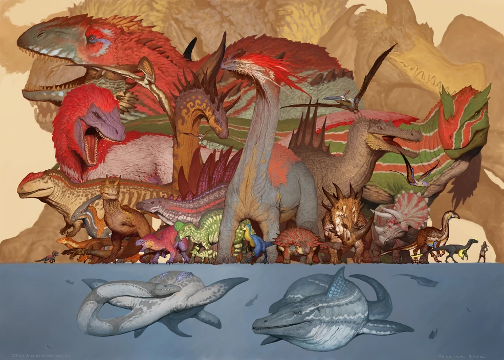 mtg dinosaur cards ixalan Panicked Altisaur [The Lost Caverns of Ixalan]