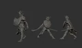 3D models of Kaldheimr warriors.
