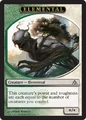DGM Elemental creature token produced by Voice of Resurgence