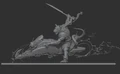 Nezumi and cyberbike 3D model.