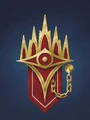 Murders at Karlov Manor symbol based on the Ravnican Agency of Magicological Investigations badge.