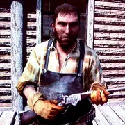 Messi standing his ground with his trusty rifle.