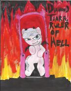 Diamond Tiara as a wanna-be ruler of Hell.