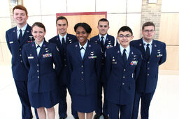 Air Force Junior ROTC cadets pilot wings service-dress