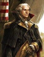 A portrait of King Morgan the 1st.