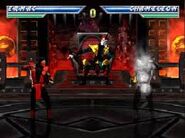 Shinnok chills on his throne and watches another fight.