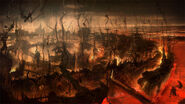 The wastelands of Hell.