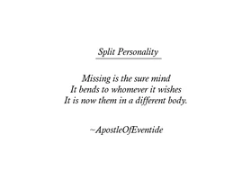 Multiple personality quote