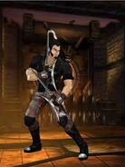 Kabal taking his revenge on Kano at the sawmill.