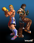 Steve Fox and Hwoarang.