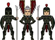 Commander Hotaru and his soldiers.