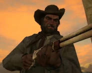 Williamson's face to John.