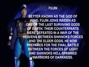 Fujin's bio card.