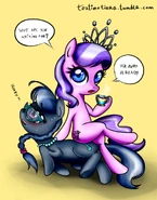 Tiara and Spoon.png (623 KB) Tiara using Spoon as a chair, lol.