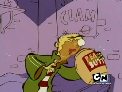 Ed with peanut butter