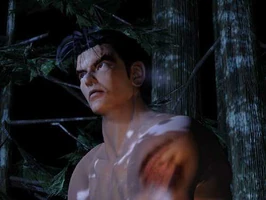 Kazama in woods