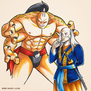 Prince Goro and Shang Tsung.