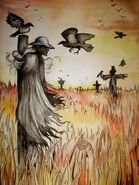 Creepers in his natural, scarecrow habitat.