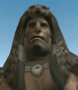 Grizzly's noble head.