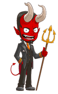 A fan art of red-skinned Clurkicus.