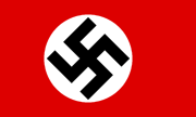 Old German flag from the 1940's. Also known as The Third Reich or Nazi Germany.