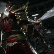 Rain murdering his foster father again.